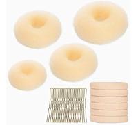 Tagliacapelli Beige Da 30 Pezzi, Strumenti Per La Testa A Sfera, Stile Fisso Per Parrucchiere, Fasce Elastiche Per Capelli, Accessori Per Capelli Per Banchetti Di Nozze.