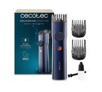 Cecotec Tagliabarba con Lame Giapponesi PrecisionCare Barber Pro. Acciaio Inox, Pettini Guida Regolabili (0,5-20mm) con Ruota Precisione, Batteria 90min, IPX7, Display