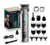 Cecotec Profilatore Professionale Multifunzione Precisioncare Samurai Profiling 6 In 1. Per Naso e Corpo, Autonomia 150 Min, Pettini 3-15 Mm, Profilatura Precisa, Base di Stoccaggio, Display