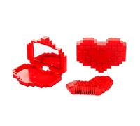 Tagliacapelli con doppie punte, 1 unità per la cura dei capelli danneggiati, tagliacapelli a forma di cuore con vetro integrato, cosmetici, per folletti, bobs e