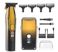 Tagliacapelli da uomo, 2 in 1, rasoio a testa calva, rasoio elettrico per uomo, con rasoio di precisione, rasoio da barbiere, rasoio a tripla lama