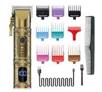 Tagliacapelli da uomo, 5 in 1 elettrico per il lavaggio dei capelli per gli uomini, ricaricabile tramite USB, impermeabile, per scolpire la barba