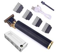 Tagliacapelli da uomo, ricaricabile tramite USB T9 tagliacapelli a testa calva tagliacapelli elettrico rasoio senza fili trimmer 0 mm uomo barbiere tagliacapelli (colore: T9-nero-con scatola)