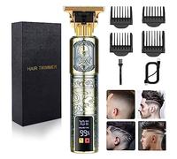 Tagliacapelli da uomo senza fili Trimmer per capelli con lama a T Kit professionale per taglio di capelli e toelettatura tagliacapelli ricaricabile Kit di taglio per rasoio con display LCD (Figura 02)