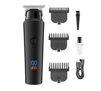 Tagliacapelli da uomo, tagliacapelli professionale da 0 mm, lama a T, portatile, da barba, elettrico, senza fili, macchina da barba per uomo