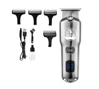 Tagliacapelli da uomo, tagliacapelli professionale per tagliare i capelli, tagliacapelli elettrico da barbiere senza fili, tagliacapelli per testa calva da uomo (colore: argento)