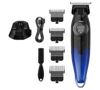 Tagliacapelli da uomo, tagliacapelli professionale per uomo, zero gapped Full Metal display LCD Trimmer macchina di finitura barbiere