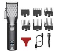 Tagliacapelli da uomo, tagliacapelli professionale ricaricabile per barbiere regolazione salone macchina tagliacapelli cavo e strumento elettrico senza fili per taglio capelli (colore: nero)