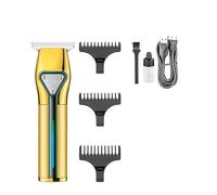 Tagliacapelli da uomo, tagliacapelli professionale tagliacapelli senza fili tagliacapelli tagliacapelli macchina da taglio 0 mm rasoio da barba per uomo (colore: oro con scatola)