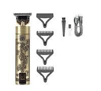 Tagliacapelli da uomo, tagliatrice per capelli T9 Tagliacapelli professionale tagliacapelli ricaricabile da barbiere con display digitale trimmer per uomo (colore: bronzo con scatola)