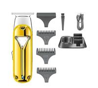 Tagliacapelli da uomo, trimmer professionale per capelli, rasoio elettrico in metallo, tagliacapelli senza fili macchina per taglio di capelli barbiere 0 mm base di supporto