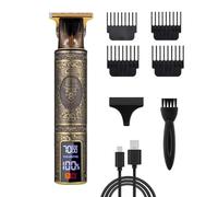 Tagliacapelli elettrici da uomo, tagliacapelli da uomo Kit per toelettatura | Toelettatore Tagliacapelli per barba e viso a 3 velocità, rasoio USB ric