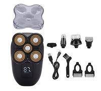 TAGLIACAPELLI ELETTRICO TRIMMER MACCHINA PER LA PULIZIA DEL VISO 5-IN-1 IMPERMEABILE RICARICA USB MS-3388 APPARECCHIO PER LA PULIZIA DEL VISO IN SILICONE