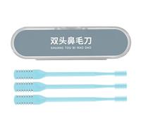 Tagliacapelli manuale per naso, tagliacapelli per naso | Tagliacapelli nasale in acciaio inossidabile 3X - Strumento per rifinire la rasatura portatile Forbici per del naso a doppia faccia per uomini