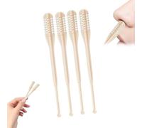 Tagliacapelli nasale 2 in 1, 2025, coltello per peli del naso a doppia faccia, strumento portatile per la rimozione dei peli delle narici, taglio dei peli del naso a 360° e raccoglitore per orecchie