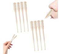 Tagliacapelli nasale 2 in 1, 2025, coltello per peli del naso a doppia faccia, strumento portatile per la rimozione dei peli delle narici, taglio dei peli del naso a 360° e raccoglitore per orecchie