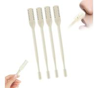 Tagliacapelli nasale 2 in 1, 2025, coltello per peli del naso a doppia faccia, strumento portatile per la rimozione dei peli delle narici, taglio dei peli del naso a 360° e raccoglitore per orecchie