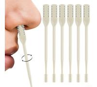 Tagliacapelli nasale, 2025 per rimozione dei peli del naso su entrambi i lati, strumento manuale per la rimozione dei peli delle narici rotante a 360°, tagliacapelli manuale per peli nasali con