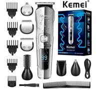 Tagliacapelli originale kemei tutto in uno per uomo kit per toelettatura barba viso tagliacapelli macchina per tagliare i capelli elettrica impermeabile