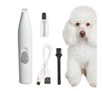 Tagliacapelli per animali domestici | con luce LED ricaricabile e silenziosa - Taglierina wireless per animali domestici, per taglio e sistemazione di di cuccioli e grandi