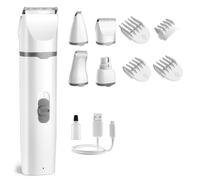 Tagliacapelli per cani, per levigatrice unghie, 4 in 1, fili, a basso rumore, ricaricabile tramite USB, durevole