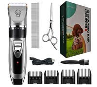 Tagliacapelli per cani Rasoio per animali senza fili Tagliacapelli per cani Toelettatura per animali domestici Cesoie elettriche per gatti per tutti gli animali domestici (Nero)