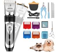 Tagliacapelli per cani, Tagliacapelli per cani senza fili per cappotti spessi, Kit professionale per toelettatura del cane, Tagliacapelli per cani a basso rumore, Tagliacapelli per cani e gatti