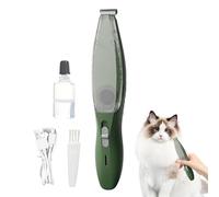 Tagliacapelli per cani, tosatrici per animali domestici, Tagliacapelli elettrici silenziosi per animali domestici, Rasoio taglia zampe impermeabile ricaricabile a 2 velocità con aspirapolvere per cani
