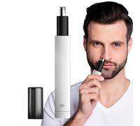 Tagliacapelli per il naso per gli uomini - Strumento per la toilette impermeabile a batteria - Rifinitore delle orecchie e del naso - Regalo per padre marito nonno fidanzato e uso personale
