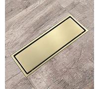 Tagliacapelli per il naso, scarico lineare con filtro per capelli, scarico a pavimento rettangolare invisibile in acciaio inossidabile 304 con coperchio rimovibile, 11,8 pollici (Onecolor)