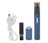 Tagliacapelli per naso Rasoio per capelli ricaricabile tramite USB a doppia lama ad alta efficienza per basette sopracciglio