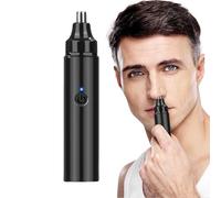 Tagliacapelli per naso ricaricabile,Rifinitore senza fili alimentato al litio Edge 360 Rotating Ear and Nose Hair Clipper Detailer Uomo Donna