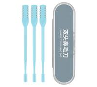 Tagliacapelli per naso, tagliacapelli per naso - Epilatore per naso da uomo in acciaio inossidabile 3X | Strumento per rifinire la rasatura su entrambi i lati Forbici portatili per del naso per uomini