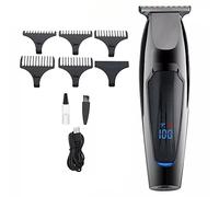 Tagliacapelli per uomo, tagliacapelli testa olio incisione tagliacapelli elettrico LCD display digitale elettrodomestici professionali per uso domestico
