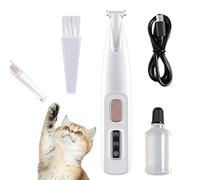 Tagliacapelli per zampe per animali domestici | Mini tagliacapelli elettrico a LED per cani e gatti | Rasoio per toilette Paw Pad con batteria ricaricabile USB | Strumento per la rimozione dei