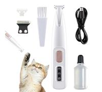 Tagliacapelli per zampe per animali domestici | Mini tagliacapelli elettrico a LED per cani e gatti | Rasoio per toilette Paw Pad con batteria ricaricabile USB | Strumento per la rimozione dei