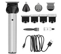 Tagliacapelli professionale 3 in 1 per uomo senza fili per naso e orecchie rasoio elettrico rasoio da uomo kit per la toelettatura con 4 pettini di precisione