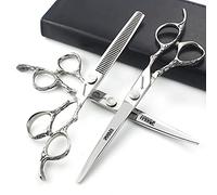 Tagliacapelli professionale da 7 pollici, 440 C, acciaio inox, 18 cm (set da 3 pezzi)