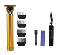 Tagliacapelli professionale da uomo, elettrico, senza fili, ricaricabile, kit per il taglio dei capelli con leva conica (oro)