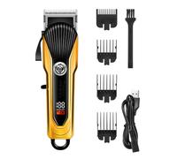 Tagliacapelli professionale da uomo, kit di rasoi ricaricabili senza fili con display a LED, motore di potenza da 8 W, kit elettrico per la toelettatura dei capelli, regalo per barbieri domestici e