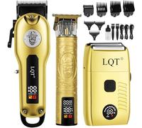 Tagliacapelli professionale e tagliacapelli da uomo, rasoio elettrico e kit per la toelettatura, tagliacapelli ricaricabile senza fili per barbieri con display LCD, kit per tagliare i capelli, regalo