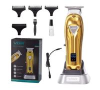 TAGLIACAPELLI PROFESSIONALE RICARICABILE USB TRIMMER UOMO LCD CORDLESS V-908 BAS
