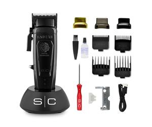 Tagliacapelli Professionale Stylecraft Saber 2.0 | Clipper Senza Fili con Motore Brushless EON | Lama DLC Echo | Ricarica USB-C | Cover Magnetiche Rimovibili | Corpo in Metallo | Zero Gap Fade