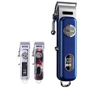 Tagliacapelli professionale, tagliacapelli professionale con display LCD, ricaricabile, 3 diversi aspetti, trimmer senza fili da uomo