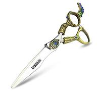 Tagliacapelli professionali da 5,5/6 pollici, tagliacapelli affilati in acciaio inossidabile, specializzati per parrucchieri (Forbici da taglio da 6 pollici-C)