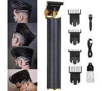 TAGLIACAPELLI RASOIO ELETTRICO PROFESSIONALE USB RICARICABILE RETRò VINTAGE NERO