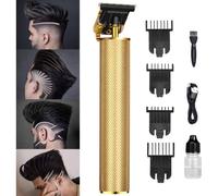 TAGLIACAPELLI RASOIO ELETTRICO PROFESSIONALE USB RICARICABILE RETRò VINTAGE ORO