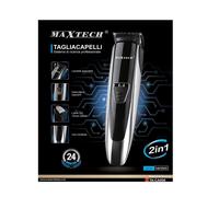 TAGLIACAPELLI RASOIO UOMO PROFESSIONALE RASATURA A BATTERIA REGOLABILE MAXTECH T