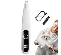 "Tagliacapelli ricaricabile per cani e gatti | Tosatrice per toelettatura con luce LED - Per le piante dei piedi, dietro le orecchie e intorno al viso, rasoio silenzioso per animali domestici per uso