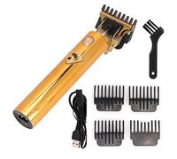 Tagliacapelli, Tagliacapelli elettrico Regolabarba Cordless T Blade Edger 4 pettini guida Lame in acciaio inossidabile d'oro per gli uomini